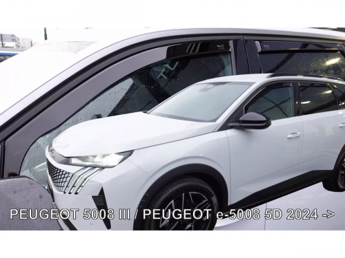 Дефлекторы окон Peugeot 5008 III (P67; 24-) - Heko (вставные) 4