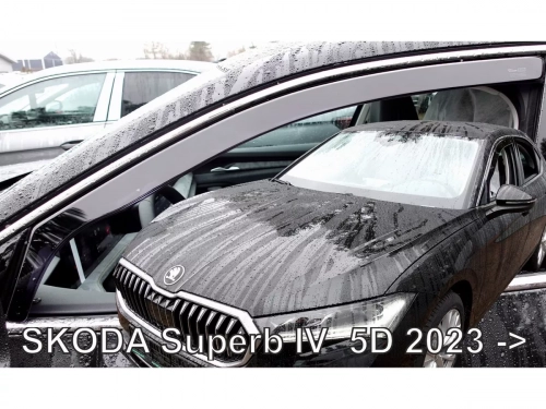 Дефлектори вікон Skoda Superb IV (3Y; 24-) Ліфтбек - Heko (вставні) 3