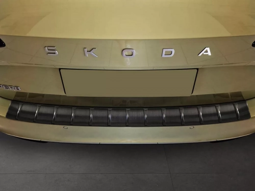 Накладка на задній бампер Skoda Superb IV (3Y; 24-) Універсал - Avisa (графітова) 6