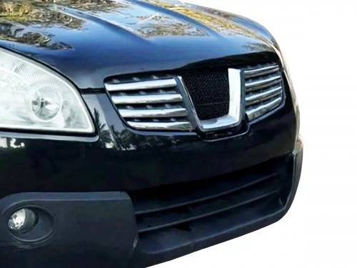 Хром накладки на решётку Nissan Qashqai I (J10; 07-09) - Omsa 5