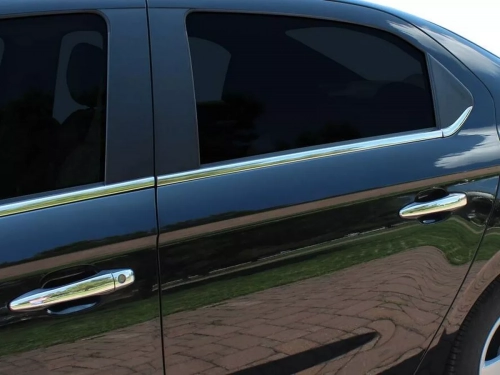 Хром нижні молдинги вікон Citroen C-Elysee (12-) - Omsa 7