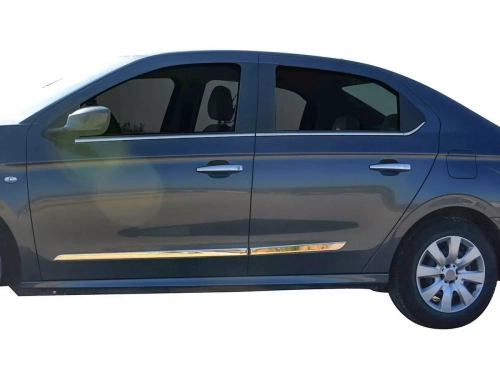 Хром нижні молдинги вікон Citroen C-Elysee (12-) - Omsa 8
