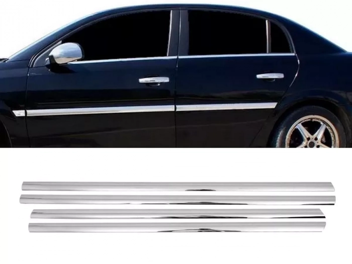 Хром нижні молдинги вікон Opel Vectra C (02-09) - Omsa 1