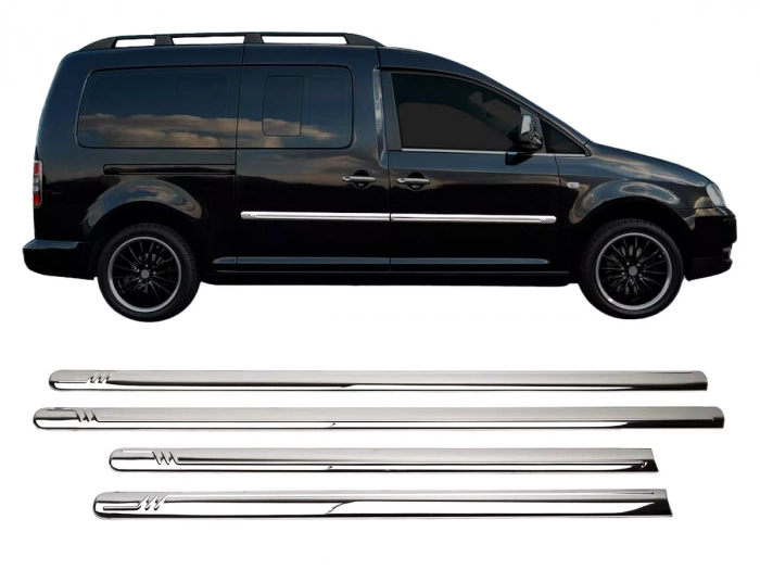 Хром молдинг дверний VW Caddy III (2K; 04-15) Максі база - Omsa 1