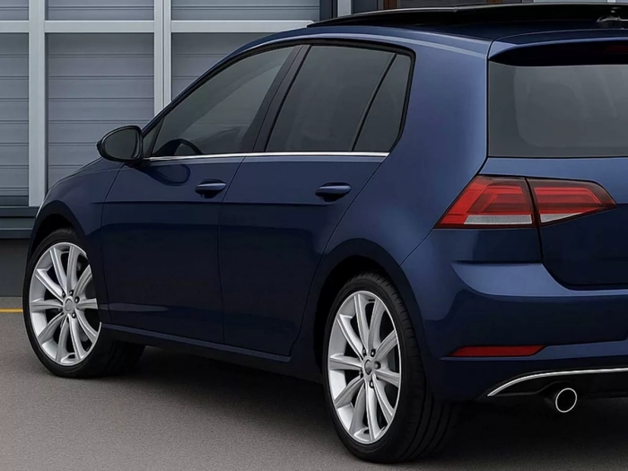 Хром нижние молдинги окон VW Golf VII (12-20) 5D Htb - Omsa 4