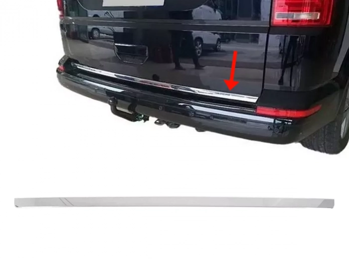 Хром накладка на кромку багажника VW T6 / T6.1 (15-23) - Omsa 1