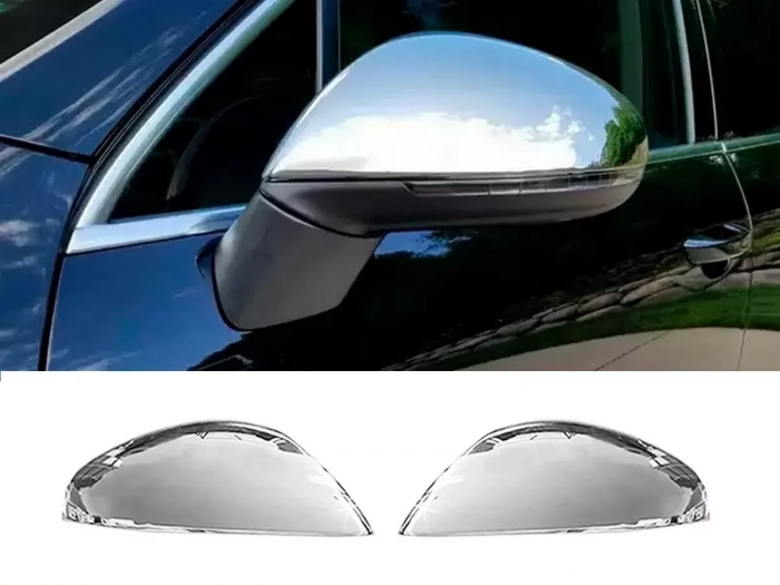 Хром накладки на дзеркала VW Touareg II (7P; 10-15) - Omsa 1