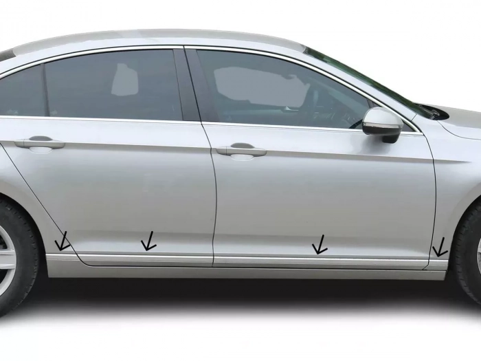 Хром молдинг дверей VW Passat B8 (3G; 15-22) Седан, Універсал - Omsa 5