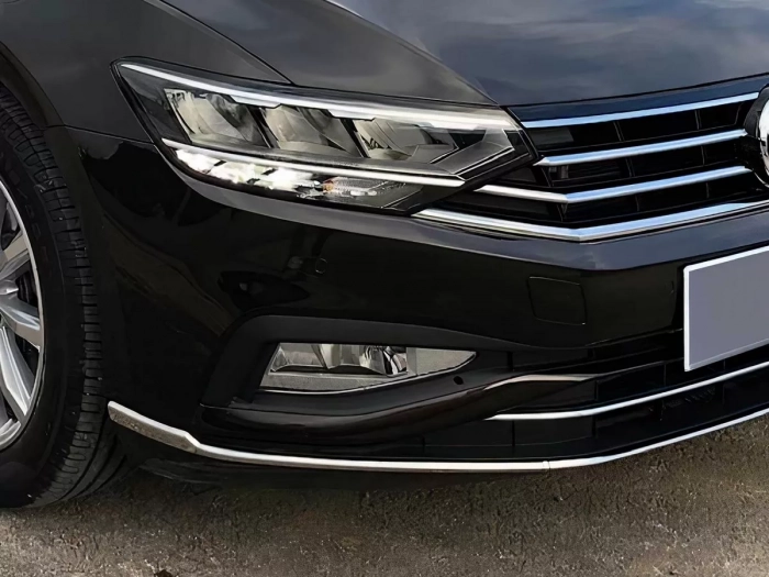 Хром молдинг переднього бампера VW Passat B8.5 (19-22) - Omsa 6