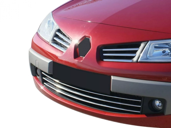 Хром на решітку радіатора Renault Megane II (02-06) - Omsa 4
