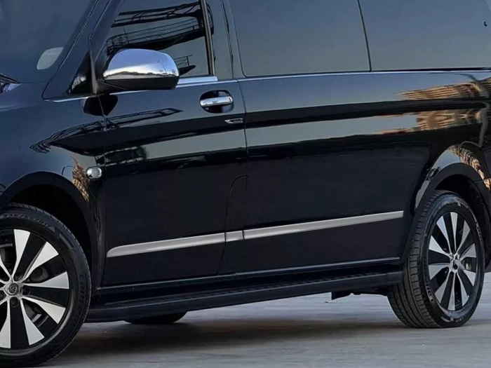Хром молдинги дверні Mercedes Vito / V W447 LWB (L3) 1 двері 4