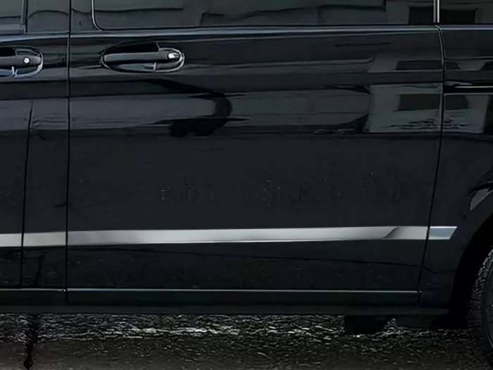 Хром молдинги дверні Mercedes Vito / V W447 SWB (L1/L2) 2 двері 8