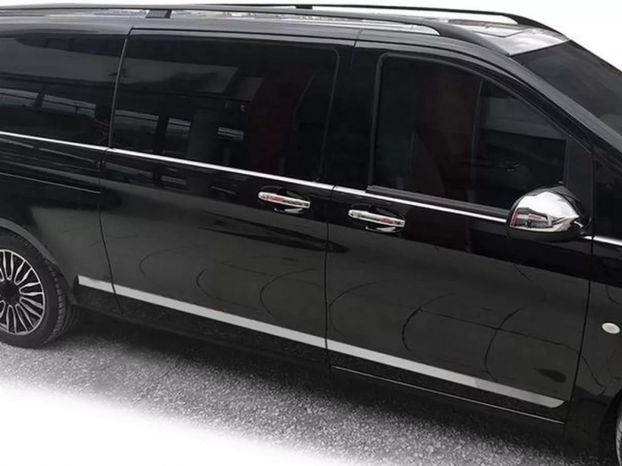 Хром молдинги дверні Mercedes Vito / V W447 LWB (L3) 2 двері 8