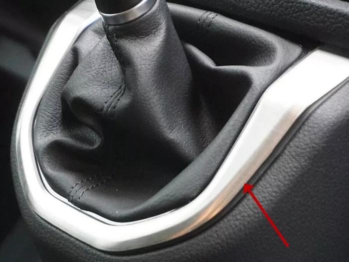 Хром окантовка ручки МКПП VW T6 (15-19) - матова 1