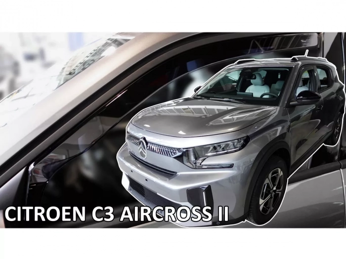 Дефлектори вікон Citroen C3/e-C3 Aircross II (CC24; 24-) - Heko (вставні вітровики) 3