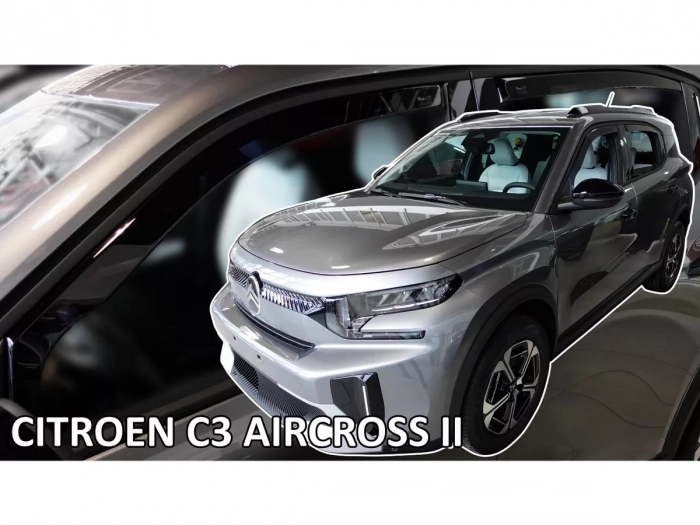Дефлектори вікон Citroen C3/e-C3 Aircross II (CC24; 24-) - Heko (вставні вітровики) 4