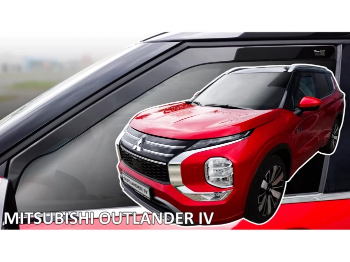 Дефлектори вікон Mitsubishi Outlander IV (22-) - Heko (вставні вітровики) 3