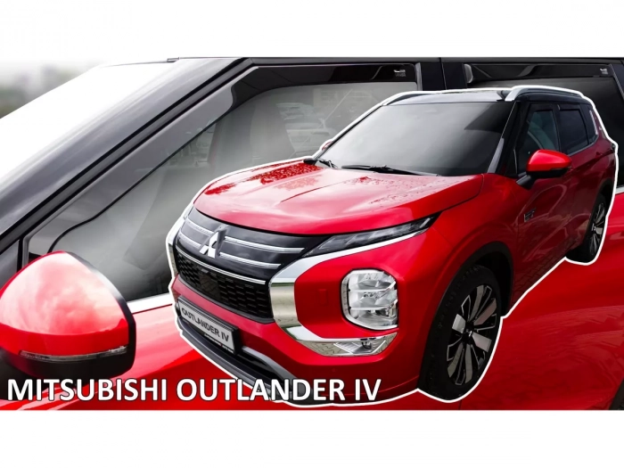 Дефлектори вікон Mitsubishi Outlander IV (22-) - Heko (вставні вітровики) 4