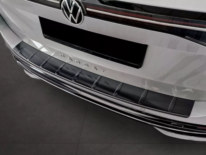 Накладка на задній бампер VW Passat B9 (3J; 23-) Універсал - Avisa (графітова) 6