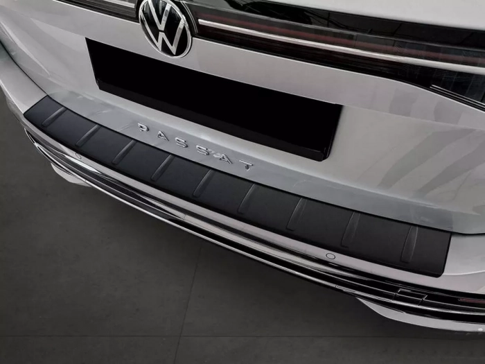 Накладка на задній бампер VW Passat B9 (3J; 23-) Універсал - Avisa (чорна) 6