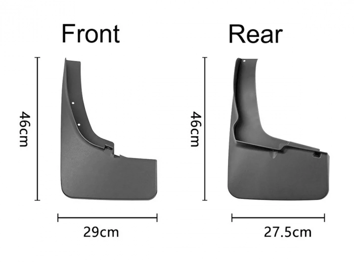 Брызговики Ford Ranger (19-23) - Premium 4