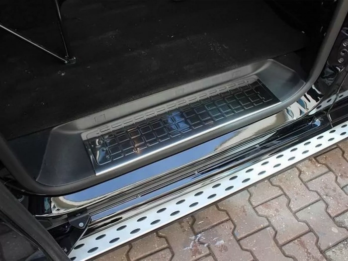 Накладки на пластиковые пороги Citroen Jumpy III (17-) - Omsa (4 шт) 3