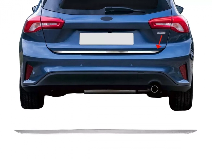 Хром на кромку багажника Ford Focus IV (18-25) Hatchback 1