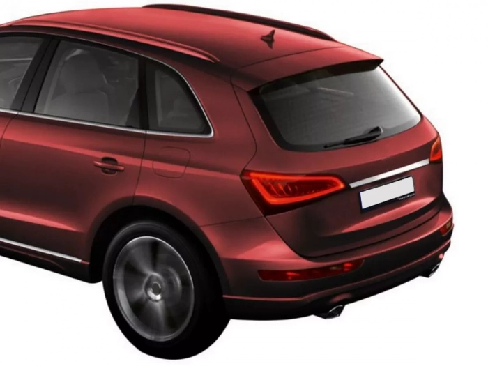 Хром накладка над номером Audi Q5 II (FY; 17-25) - Omsa 4