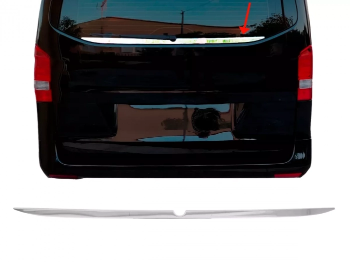 Хром нижньої кромки заднього скла Mercedes Vito / V W447 (14-) - Omsa 1
