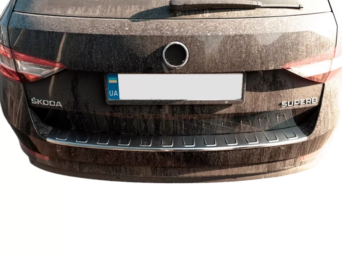 Накладка на задній бампер Skoda Superb III (3V; 15-24) Універсал - Omsa 5