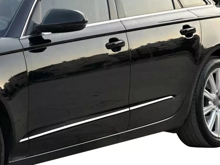 Хром молдинги дверні Audi A6 C7 (11-18) - Omsa 7