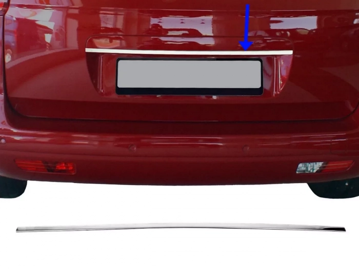 Хром накладка над номером Peugeot 5008 I (T87; 09-16) - Omsa 1