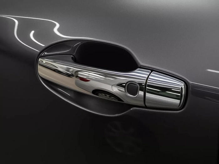 Хром накладки на ручки Toyota LC 200 (07-15) - из 4 сенсорами (Omsa) 4