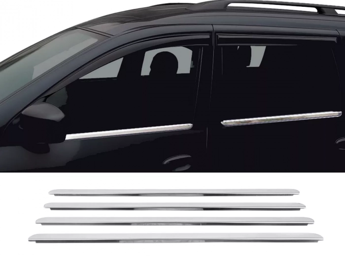 Хром нижние молдинги окон Dacia Logan MCV (07-12) - Carmos 1