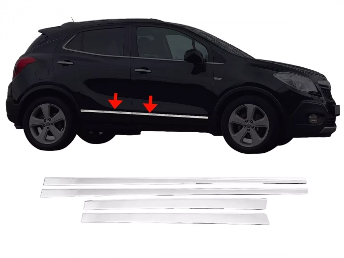Хром молдинги дверні Opel Mokka A (12-19) - Omsa 1