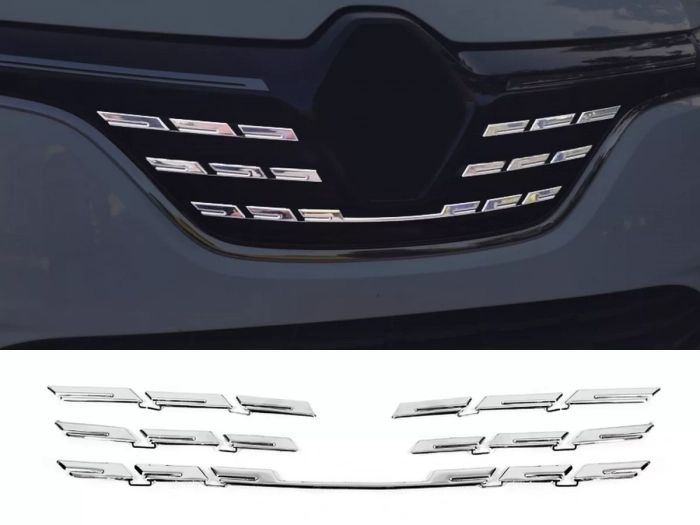 Хром на решітку радіатора Renault Megane IV (21-24) - Carmos 1
