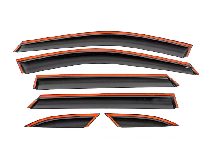 Вітровики MG HS I (AS23; 18-) - Hawk (з хром молдингом) 6 шт 3