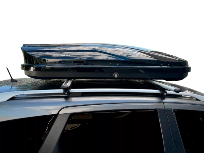 Автобокс на дах двосторонній чорний - HAWK 450 літрів 5