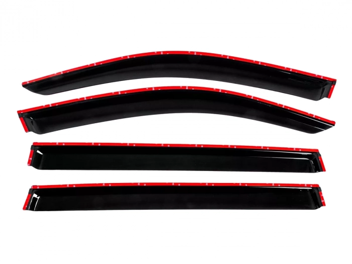 Дефлектори вікон VW Tiguan Allspace / USA (17-23) - Hic (з хром молдингом) 3