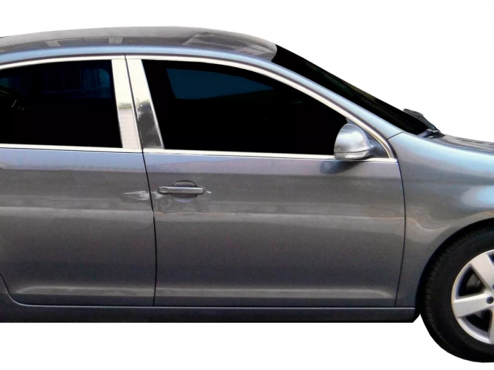 Хром молдинги дверних стійок BMW 3 E90 (05-12) 3