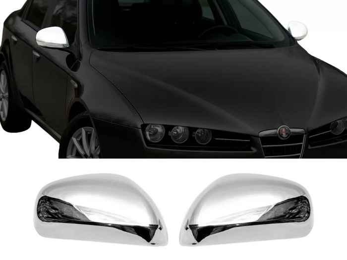 Хром накладки на дзеркала Alfa Romeo 159 (05-11) 1