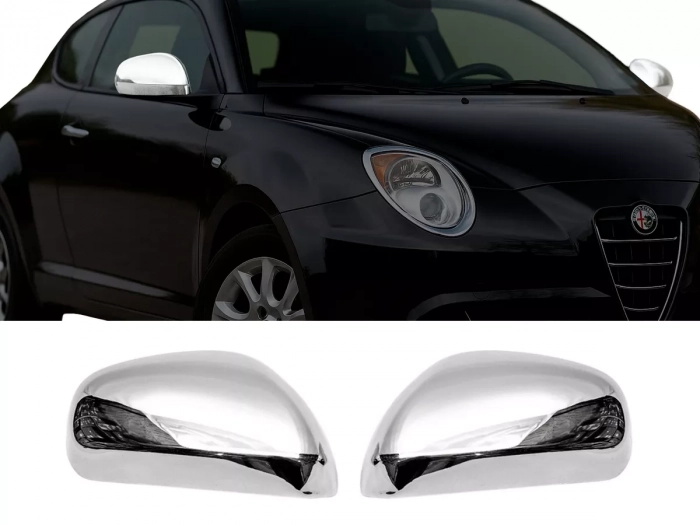 Хром накладки на дзеркала Alfa Romeo MiTo (08-18) 1