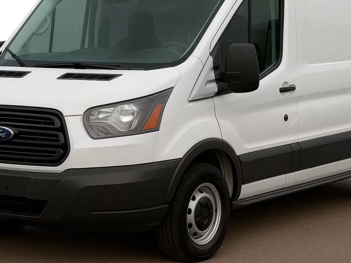 Хром на трикутники дзеркал Ford Transit IV (14-) 4