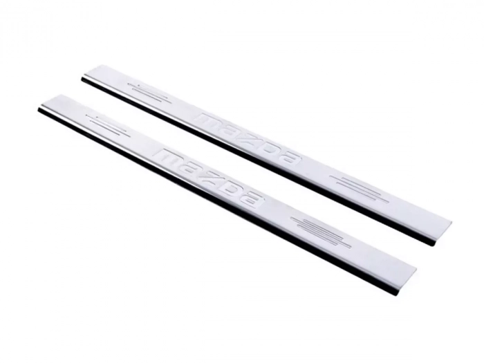 Накладки на пороги Mazda 3 (BK; 03-08) - 2 шт 2