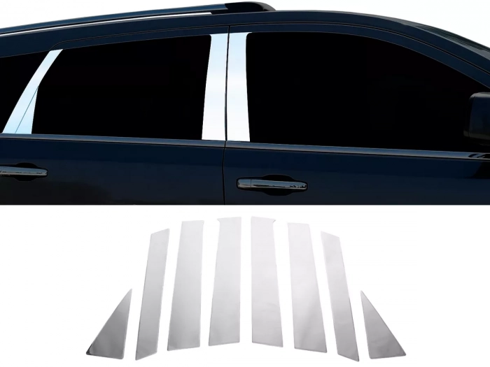 Хром молдинги дверних стійок Fiat Freemont (11-) 1