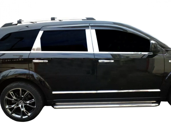 Хром молдинги дверних стійок Fiat Freemont (11-) 4