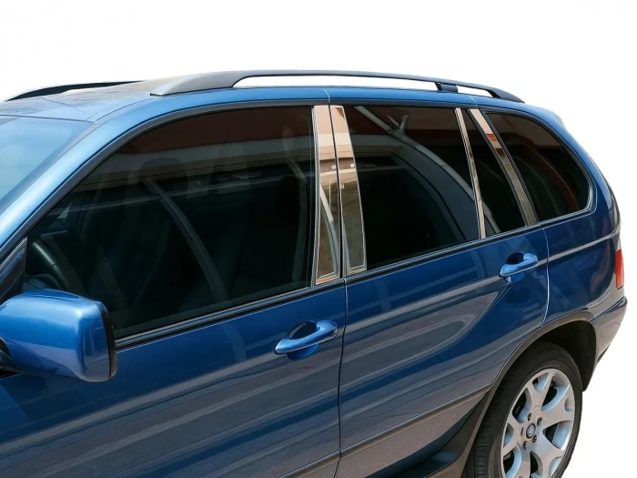 Хром молдинги дверних стійок BMW X5 E53 (00-06) 4