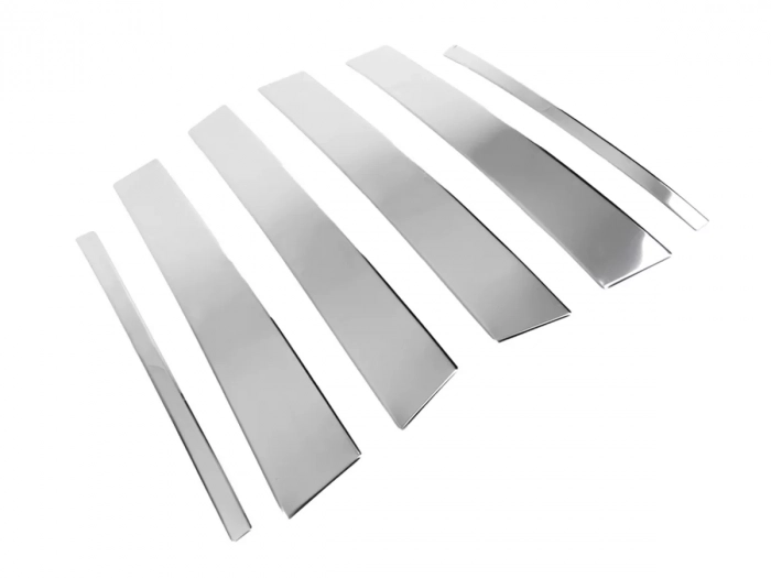 Хром молдинги дверних стійок VW Golf VII (12-20) Hatchback 3