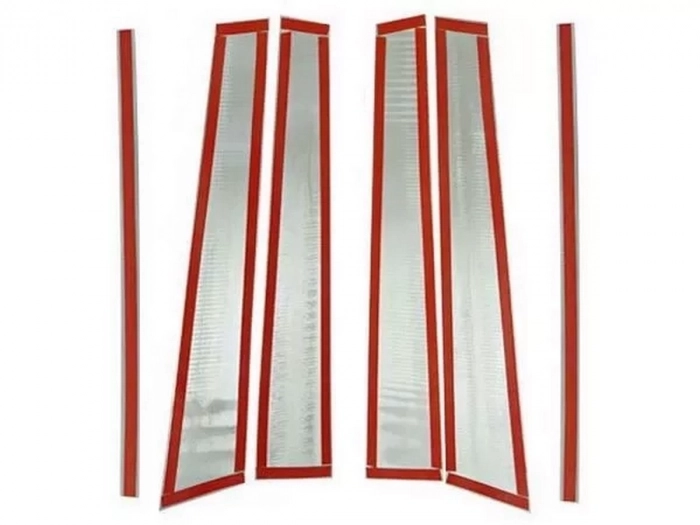 Хром молдинги дверних стійок VW Golf VII (12-20) Hatchback 4