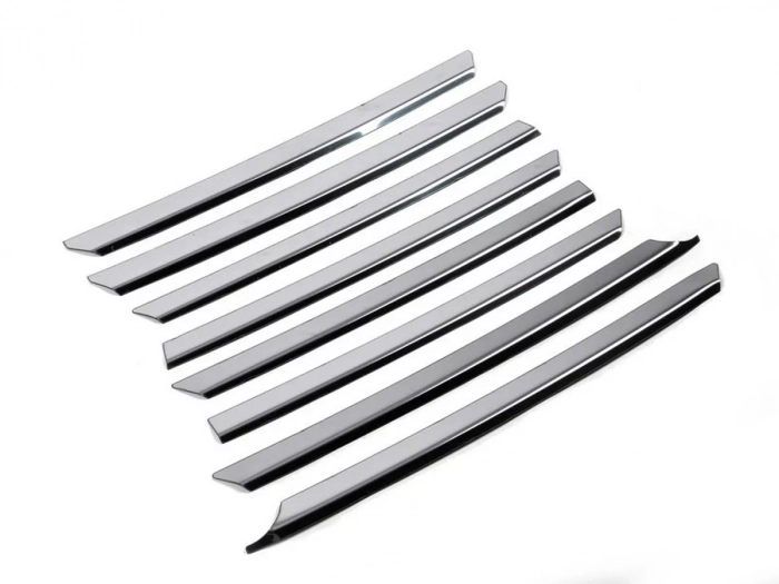 Хром накладки на решітку радіатора VW T4 (95-03) косий капот 3